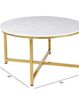Faux Marble Top Center Table - From Where -