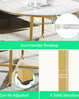 Faux Marble Top Center Table - From Where -