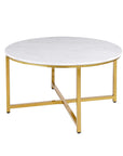 Faux Marble Top Center Table - From Where -