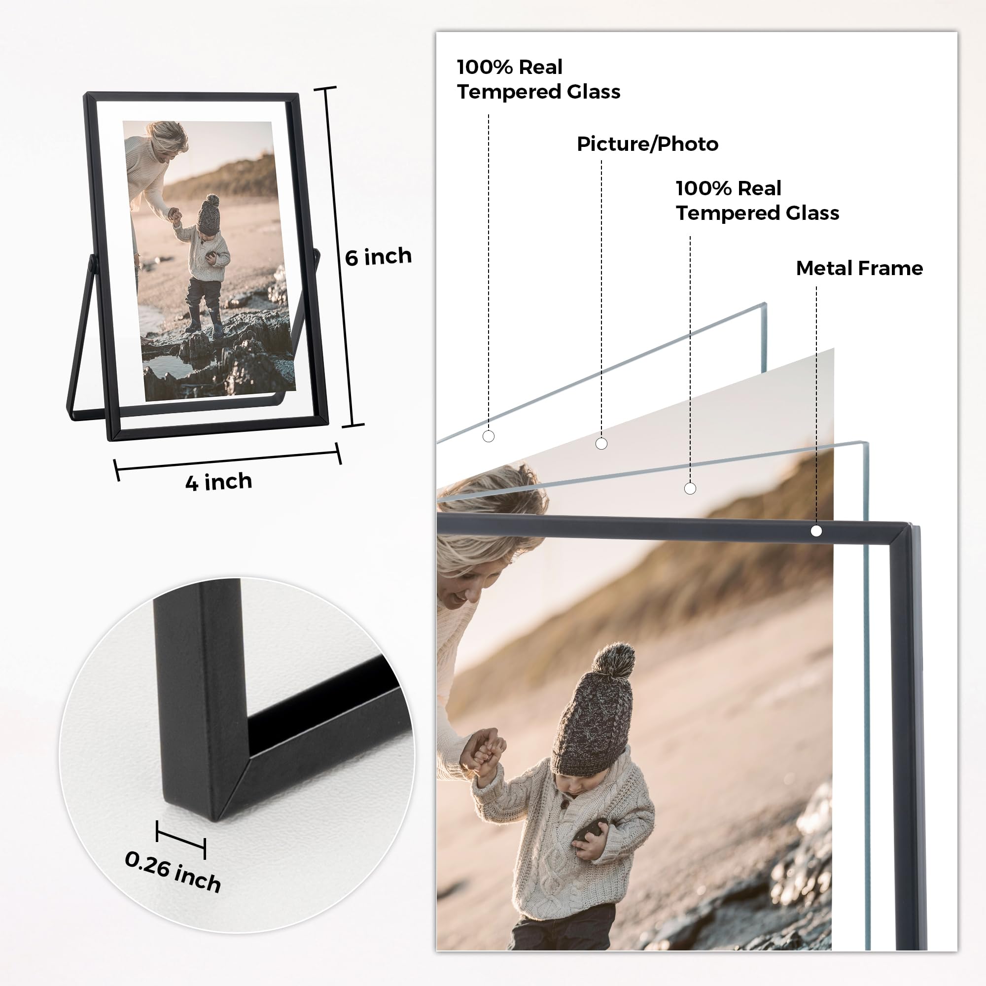 Floating Picture Easel Frame - From Where -