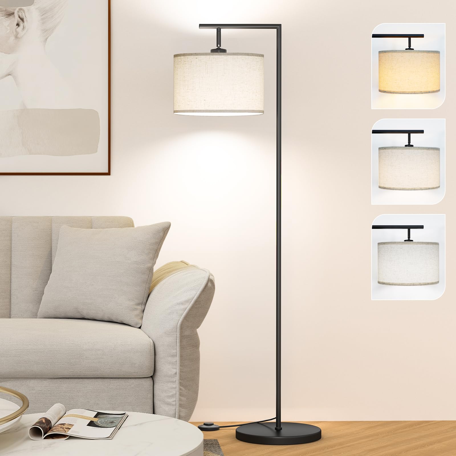 Floor Lamp for Living Room with 3 Color Temperatures - From Where -