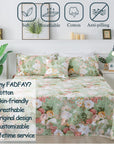 Floral Queen Bed Sheets Set - From Where -