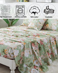 Floral Queen Bed Sheets Set - From Where -