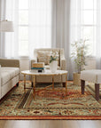 Floral Woven Accent Rug - From Where -