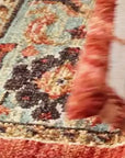 Floral Woven Accent Rug - From Where -