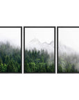 Fog Over The Mountain Forest Wall Art - From Where -