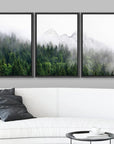Fog Over The Mountain Forest Wall Art - From Where -