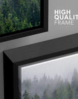 Fog Over The Mountain Forest Wall Art - From Where -