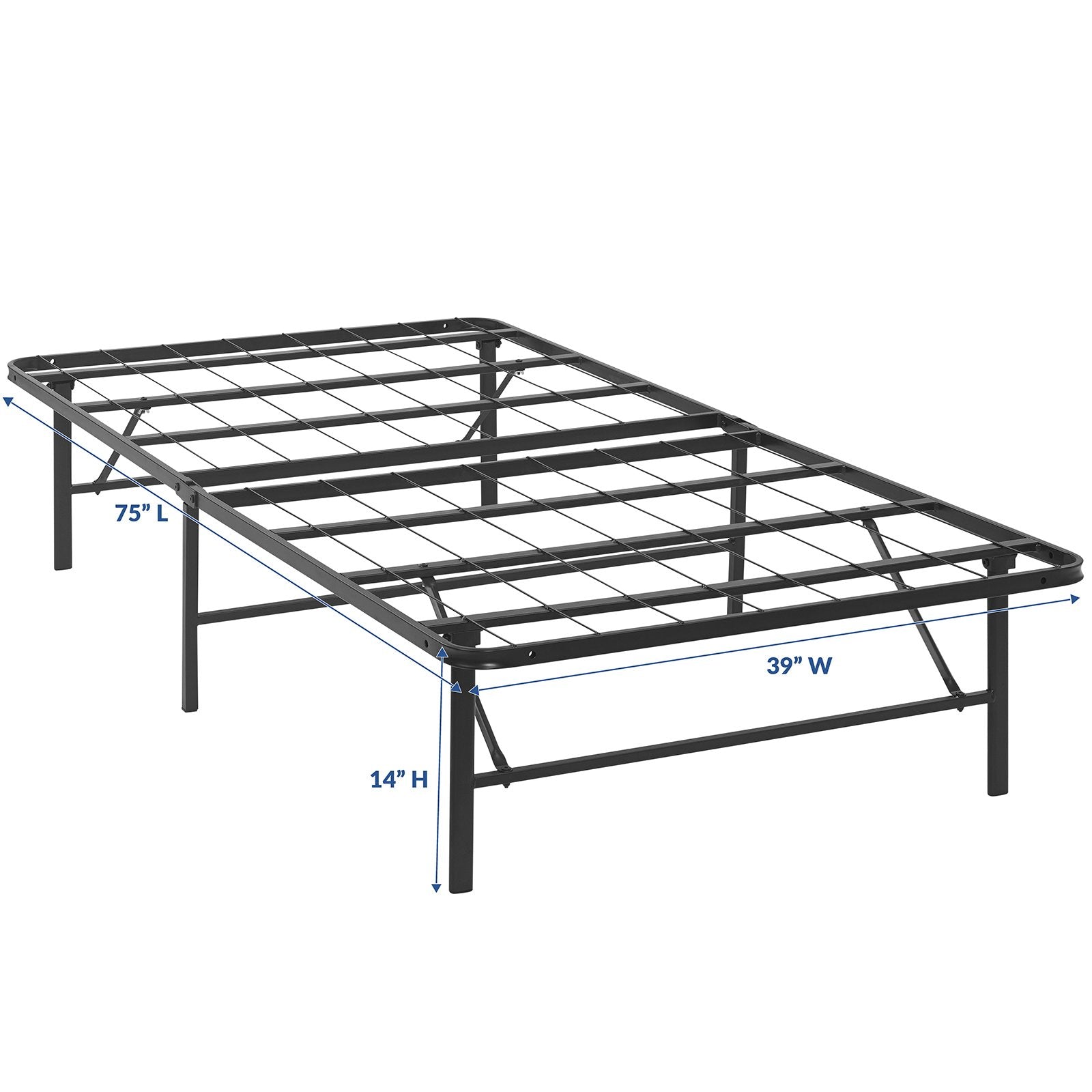 Folding Metal Bed Frame - From Where -