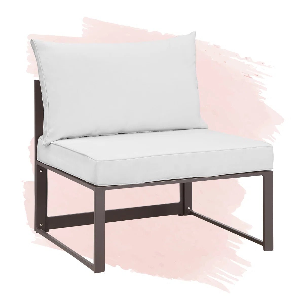 Fortuna Aluminum Patio Armless Chair - From Where -