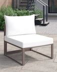 Fortuna Aluminum Patio Armless Chair - From Where -