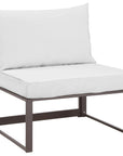 Fortuna Aluminum Patio Armless Chair - From Where -