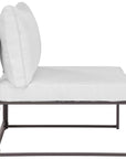 Fortuna Aluminum Patio Armless Chair - From Where -
