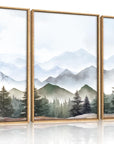 Framed Mountain Canvas Wall Art Set - From Where -
