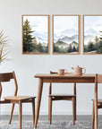 Framed Mountain Canvas Wall Art Set - From Where -