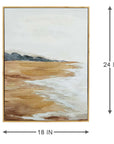Framed Shore Canvas Wall Art - From Where -