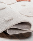 Freda Snowmen Tasseled Kids Rug - From Where Finds -