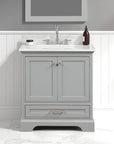 Freestanding Wooden Bathroom Vanity - From Where -