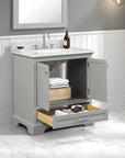 Freestanding Wooden Bathroom Vanity - From Where -