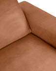 Freya Genuine Leather Loveseat - From Where -