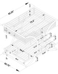 Full Bunk Bed Frame with Ladder - From Where -