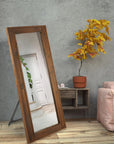 Full Length Wooden Wall Mirror - From Where -