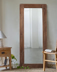 Full Length Wooden Wall Mirror - From Where -