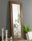 Full Length Wooden Wall Mirror - From Where -