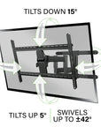 Full - Motion TV Mount for TVs 42" - 85" - From Where -
