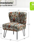 Gael Side Chair with Hairpin Legs - From Where -