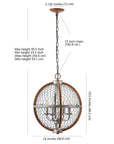 Gaines 4 - Light Industrial Pendant - From Where -