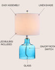 Gemma Glass Bell Table Lamp - From Where -
