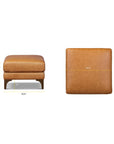 Genuine Italian Leather Ottoman - From Where -