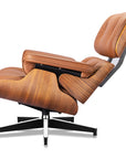 Genuine Leather Swivel Accent Chair - From Where -