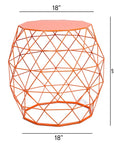 Geometric Iron Side Table - From Where -