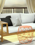Geometric Iron Side Table - From Where -