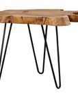 Gilmer Teak Wood End Table - From Where -
