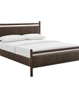 Ginny Vegan Leather Platform Bed Frame - From Where Finds -