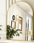 Gold Arch Bathroom Mirror - From Where -