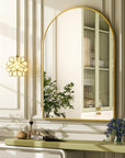 Gold Arch Bathroom Mirror - From Where -