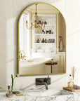 Gold Arch Bathroom Mirror - From Where -