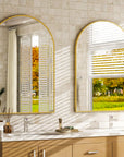 Gold Arch Bathroom Mirror - From Where -