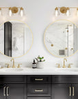Gold Circle Wall Mirror - From Where -