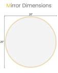 Gold Circle Wall Mirror - From Where -