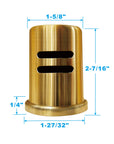 Gold Dishwasher Air Gap Cover - From Where -