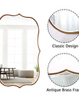 Gold Euri Scalloped Wall Mirror - From Where -