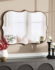 Gold Euri Scalloped Wall Mirror - From Where -