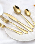 Gold Flatware 20 - Piece Set - From Where -