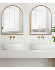 Gold Framed Arch Mirror - From Where -