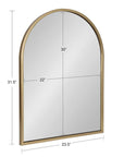 Gold Framed Arch Mirror - From Where -